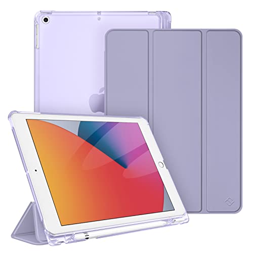 Fintie iPad 10.2 P[X iPad 9 / 8 / 7 P[X 2021 2020 2019 obNJo[ Pencil [\ O܃X^h X[v@\ y ^ h~ PU iPad 10.2C`(202