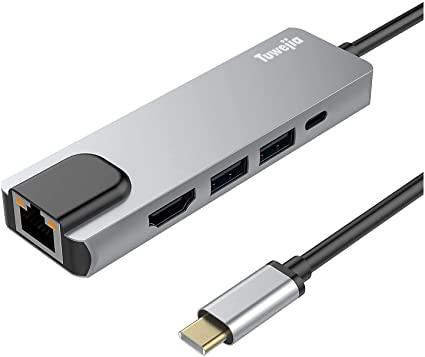 USB type C nu }`|[g ^CvC A_v^ 5in1 Tuwejia 4K𑜓x USB ^Cvc to HDMIo+1GbpsC[TlbgLan|[g+USB 2.0 f[^]|[g*2+PD[d|[g A_v^ MacBo