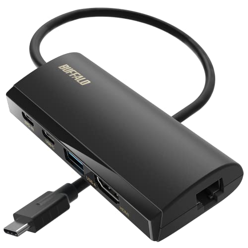 obt@[ hbLOXe[V 5-in-1 USB Type-C PD HDMI LAN|[g USB 3.2 ( Gen 1 ) 85W Power delivery ubN LUD-U3-CGHDBK/N