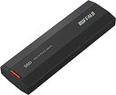 バッファロー SSD 外付け 500GB 小型 コンパクト ポータブル USB3.2Gen2 2,000MB/s ブラック SSD-PHE500U3-BA(2)