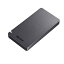 バッファロー SSD-PGM1.0U3-BC USB3.2(Gen2) ポータブルSSD Type-A C 1.0TB ブラック
