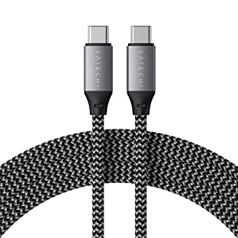 Satechi USB-C to USB-C 100W [dP[u 2M USB Type-C@p (MacBook Pro/M1, iPad Pro, MacBook Air2018ȍ~Ή)