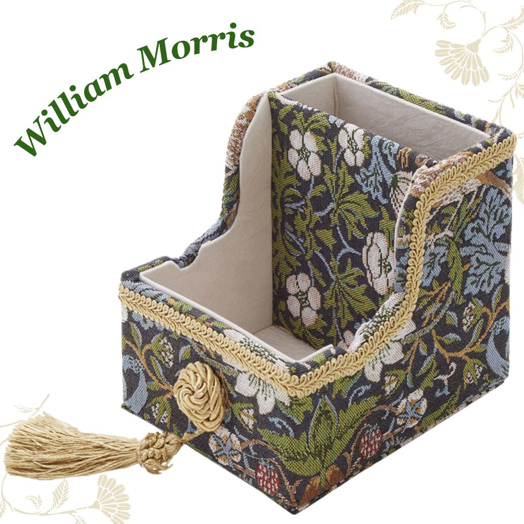 マルチラック ウィリアムモリス いちご泥棒 ボタニカル リモコンスタンド マルチスタンド かご バスケット 小物入れ インテリア イギリス 英国 ボタニカル 女性 おしゃれ ギフト プレゼント William Morris