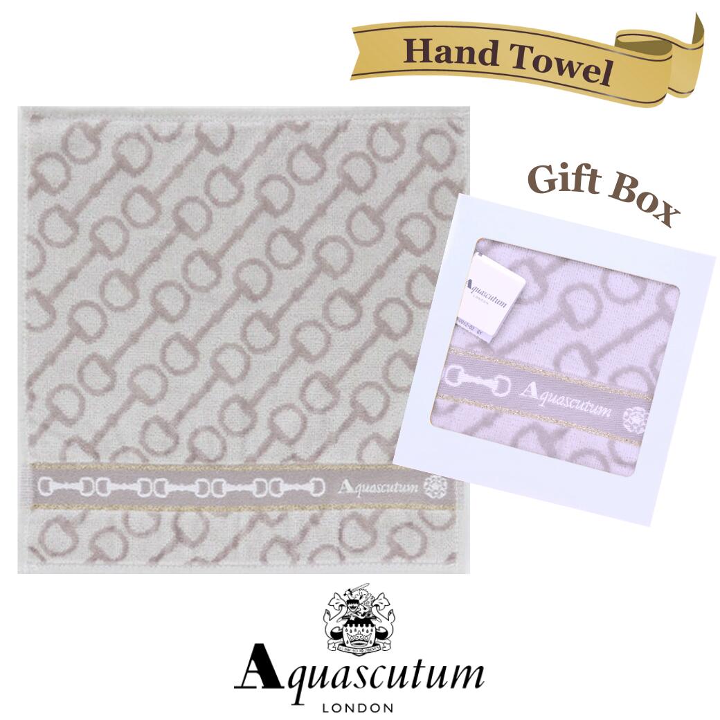 アクアスキュータム Aquascutum タオルハンカチ レディース グレー ベルトチャーム イギリス 高級ブランド ギフト ラッピング 女性 プレゼント