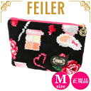 【正規品】フェイラー FEILER ポーチ Mサイズ エターナルヒロイン ブラック 紙袋 高級 海外 ブランド レディース プレゼント 女性 人気 ギフトラッピ...