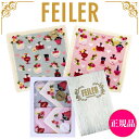 【正規品】フェイラー FEILER ハンカチ 2枚セット 25cm×25cm フレグランスローズ タオルハンカチ ハンドタオル 専用ギフトボックス入り 紙袋 高...