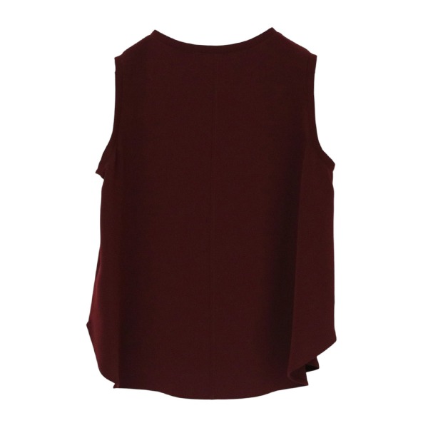 トリアセタンクトップ【Dignite collier|ディニテコリエ】レディース トップス クルーネック 丸首 ラウンドネック インナー レイヤード フォーマル セレモニー オケージョン ストレッチ ラウンドヘム ノースリーブ プルオーバー 日本製 2025-26AW 秋冬新作 手洗い可