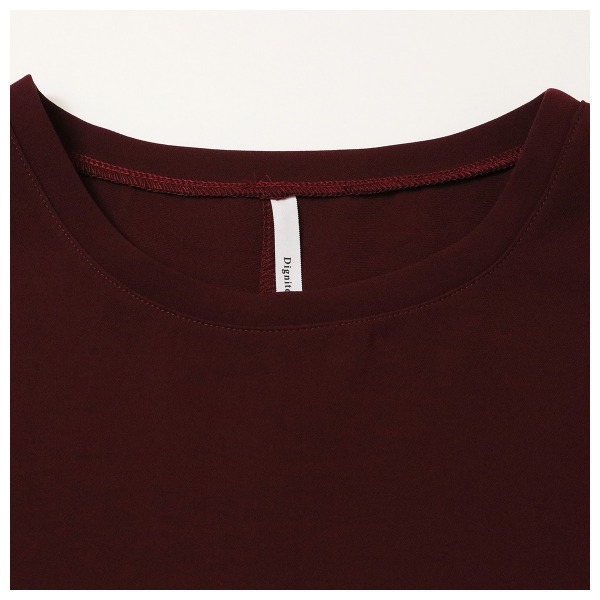 トリアセタンクトップ【Dignite collier|ディニテコリエ】レディース トップス クルーネック 丸首 ラウンドネック インナー レイヤード フォーマル セレモニー オケージョン ストレッチ ラウンドヘム ノースリーブ プルオーバー 日本製 2025-26AW 秋冬新作 手洗い可