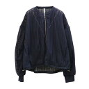 【20%OFF】チュール重ねレースブルゾン【Dignite collier|ディニテコリエ】レディース ライトアウター BZ シアー 軽羽織り レイヤード バンドカラー ドロップショルダー フロントジップ 裾ドローコード コクーンシルエット 2025SS 春夏新作【送料無料】【SALE】