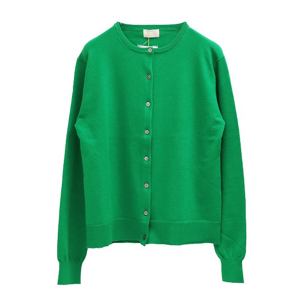 ウール混ラウンドネックカーディガン【Fleur de lis|フラデリ】レディース トップス 毛 クルーネック U..