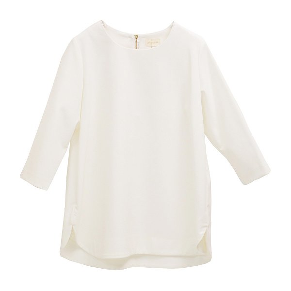 2WAYダブルクロス7分袖ブラウス【Fleur de lis|フラデリ】レディース トップス 半端袖