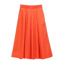 ボックスタックフレアスカート【Fleur de lis|フラデリ】レディース ボトムス コットン ナイロン 光沢 裏地 ボックスプリーツスカート Aライン ミモレ丈 日本製 通勤 オフィス トラディショナル トラッド 春夏秋冬 手洗い可【送料無料】