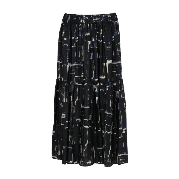 BRUSH PAINTING SKIRT【SACRA|サクラ】レディース ボトムス ブラッシュペインティングスカート ティア..