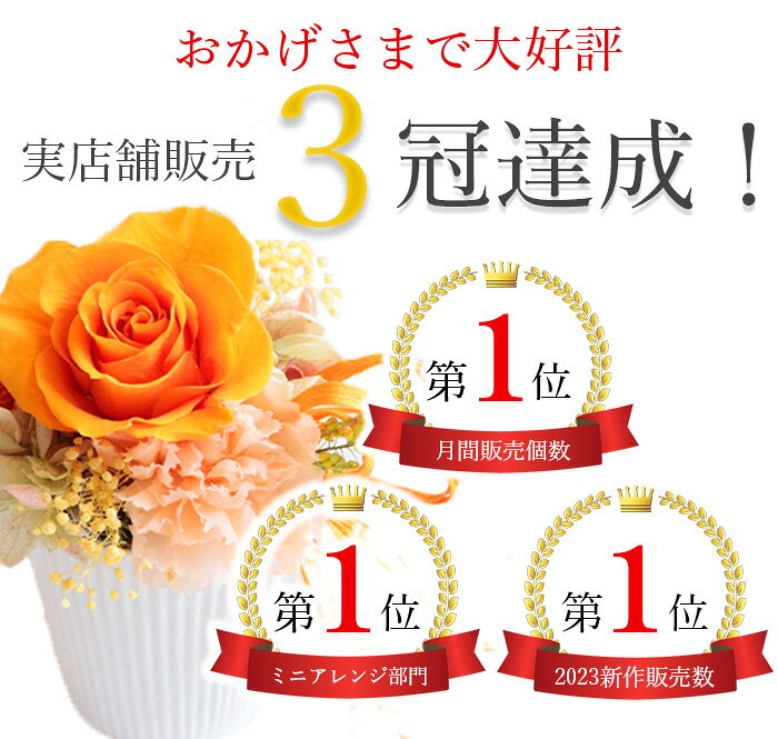 ブリザードフラワー プリザーブドフラワー 誕生日 《ローズ カップ》 ギフト 義母 ...