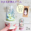 仏花 お供え プリザーブドフラワー 《つむぐ》 お供え花 仏壇用 小さい ミニ ガラスドーム ドーム 3000円 可愛い 供養 仏壇花 命日 一周忌 三回忌 お...