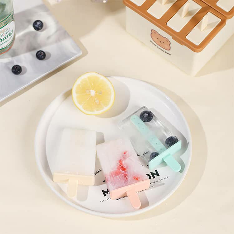 手作り アイスバー 冷凍グッズ 製氷器 夏 家庭用 8本取り アイスメーカーアイス型 ...