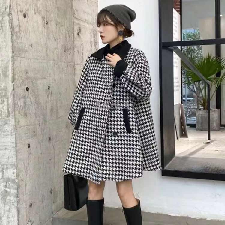 レディース ウールコート ロングコート 通勤 チェスターコート チェック柄 軽い ウールコート コート アウター 大人 暖かい 高見え おしゃれ 秋冬 厚手 ロング 細身 ステンカラーコート 小柄 可愛い 大きいサイズ ブラック レッド 冬