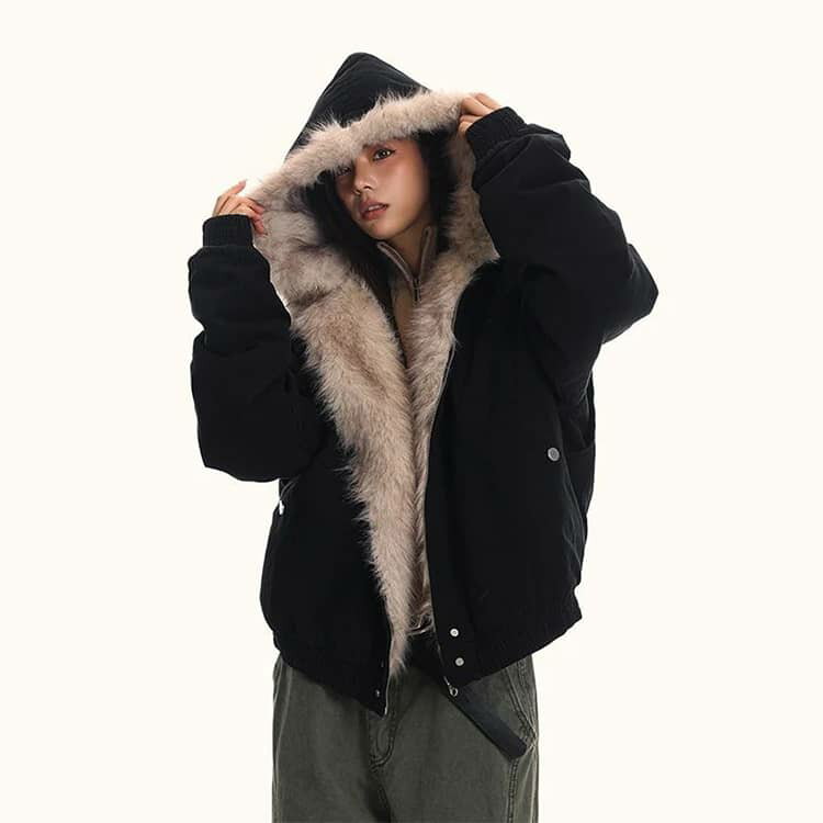 フード付き 男女兼用 ストリート 裏起毛 裏ボア レディース ボア襟 メンズ 厚手 防寒 防風 アウター 中綿ジャケット あったか もこもこ 無地 カジュアル 秋冬 大きいサイズ S-3XL ポケット付き 通勤 通学 黒