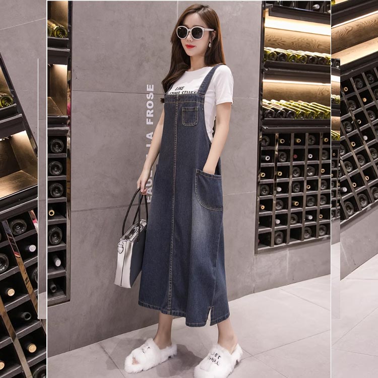 サロペットスカート デニム カジュアル 大人 レディース お洒落 ロング 秋 ジャンスカ サロペット ワンピース 春 夏 ミモレ丈スカート ロング丈スカート 大きいサイズ 色落ち ゆるい ジャンパースカート キレイめ 体型カバー ミモレ丈 オールインワン 夏新作