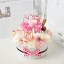 プリザーブドフラワー(フラワーケーキ) プリザーブドフラワー フラワーケーキ CHERRY PINK BERRY SIZE:L 専用ボックス付 結婚祝い 誕生日祝い プレゼント フラワーギフト 花 ギフト 贈り物 ブリザードフラワー