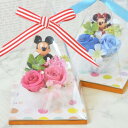 DISNEY ディズニー 花 ミッキー ミニー プリザーブドフラワー スワロフスキー付 プチアレンジメント 誕生日 お祝い 贈り物 プレゼント 贈り物 プレゼント フラワーギフト 花 誕生日 結婚祝い 結婚記念日 母の日