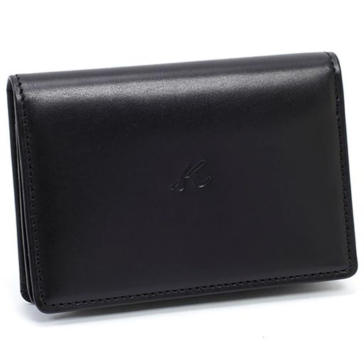 キタムラ カーフ 名刺入れ RH0583 メンズ ブラック 黒 15151 Free Size