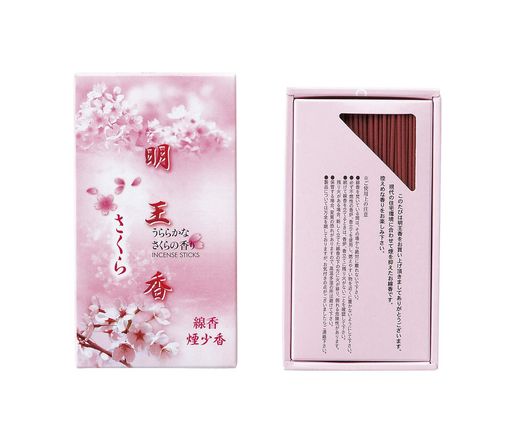 マルエス線香煙小さくらの香り花約25分明王香100g