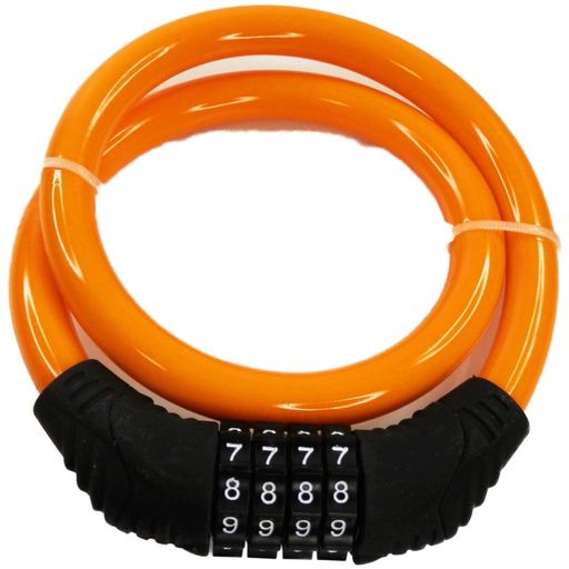 材質:ワイヤー:スチール。表面:PVC 重量:約150g サイズ:ケーブル長 約50cm 伸ばしたときの全長 約65cm その他:ダイヤル番号は任意の番号に自由に何度でも変更可能。