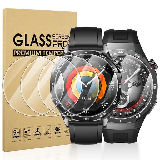SUOMANFORHUAWEIWATCHGT5PRO/GT5/GT446MM保護フィルム(4枚)ファーウェイの腕時計GT5PRO/GT5/GT446MMフィルムスクリーン強化ガラスのカバーFORHUAWEIWATCHGT5