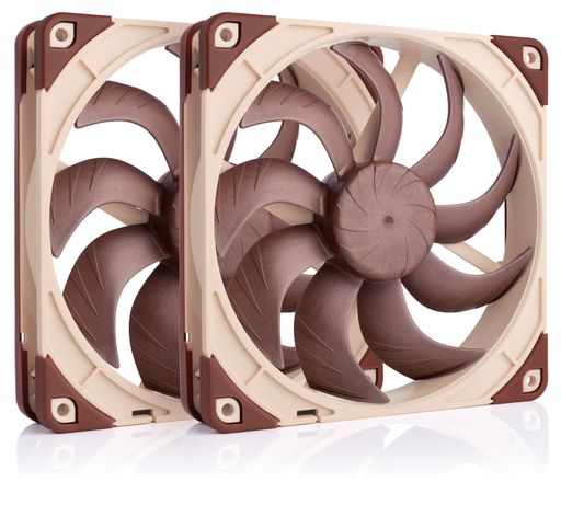 NOCTUA NF-A14X25 G2 PWM SX2-PP プッシュプルと並列使用対応デュアルファンセット (ブラウン)