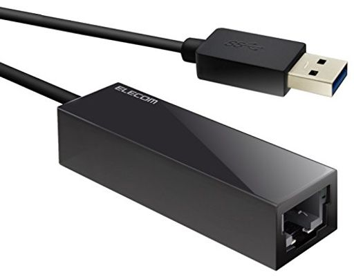 有線LANポートが無い薄型パソコンに最適で、高速ネットワーク通信が可能なUSB3.0 ギガビットLANアダプター ギガ有線LANアダプターを使ったギガビット通信とパソコン接続部USB3.0の組み合わせにより、USB2.0搭載の旧製品(ロジテック社製 LAN-TXU2H3A)と比べ、ダウンロードしたデータを14.3倍(実測値)の速度で高速転送が可能。 ケーブルの長さは、持ち運びに便利な9CM。 外形寸法(幅×奥行き×高さ):幅 67 × 奥行 20 × 高さ 15MM(ケーブル部分を除く) 質量:約26G