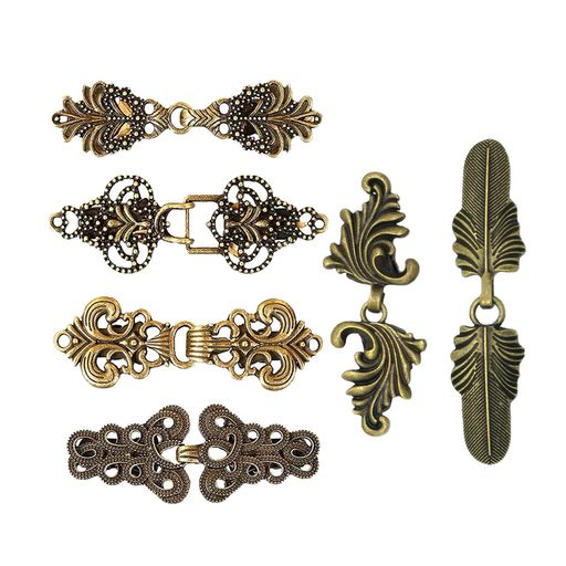 JeeSoarToFar6個のレトロなセータークリップ、多彩な色、ワンピースやシャツに適した、クラシックなスタイルのクリップセット