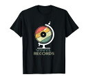 VinylGlobeRecordPlayerVintageTurntableMusicTシャツ