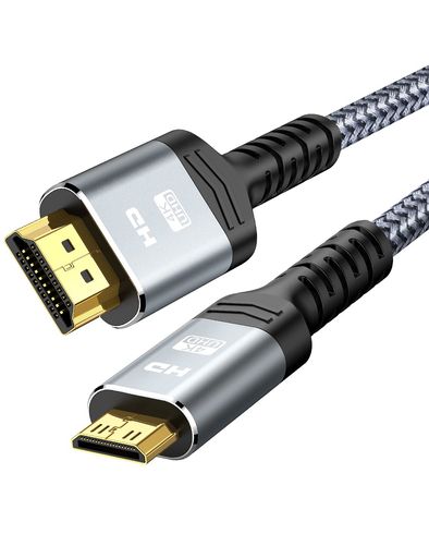 SNOWKIDS MINI HDMI ケーブル 5M ミニ HDMI 双方向 4K 30HZ (タイプAオス-ミニタイプCオス)