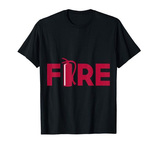消火器消火器卒業式ジュニアファイヤーファイターTシャツ