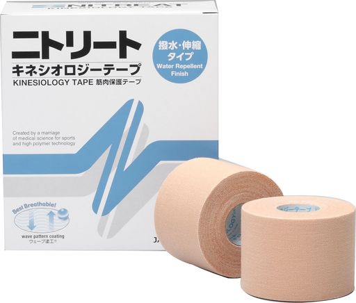 ニトリート(NITREAT)テーピングテープ筋肉サポート用伸縮撥水タイプキネシオロジーテープNKH5050mmx5m6巻入
