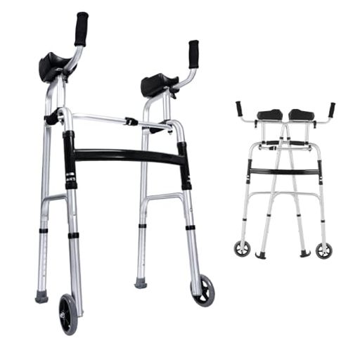 【工具不要】この歩行器は非常に簡単に組み立てられ、工具は不要です。両側を引っ張るだけで、コンパクトに折りたたまれた状態から展開でき、すぐに使用可能です。アームレストと足は簡単に所定の位置にスナップされます。 【取り外し可能なアームレスト】取り外し可能なアームレストが付いており、ワンクリックで取り外すことができます。アームレストを使用すると、安定性が向上し、正しい姿勢を促進し、腰椎に良い効果をもたらします。アームレストなしでは軽量化され、日常使用に最適です。 【ワンタッチ折りたたみ】ボタンを一つ押すだけで、歩行器を簡単に内側に折りたたむことができ、自宅でのコンパクトな収納や車での運搬が可能です。 【高さ調節可能】この歩行器は8段階の高さ調節が可能で、頑丈なアルミ合金素材を使用し、約100kgまでの重量をサポートします。また、高い安定性を確保するH型構造を採用しており、さらに強度と安全性を向上させています。 【2つのモード】ボタンを押すだけで、交互モードと固定モードを簡単に切り替えることができ、リハビリの初期段階と後期段階の両方に対応します。 【1年間保証】使用方法について、1年間あんしん保証が付いています。