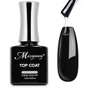MissgooeyジェルネイルトップコートノンワイプトップジェルUV/LED対応初心者&プロ用拭き取り不要最上級の艶長持ち13ml