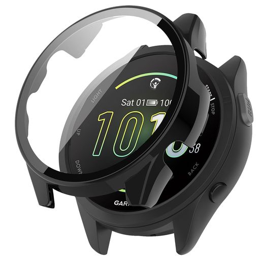 SEGINN ケース GARMIN FORERUNNER 165 対応 保護カバー PC素材 全面保護 耐衝撃 強化ガラス 高透過率 キズ防止 指紋防止 軽量 装着簡単 GARMIN FORERUNNER 165 用 保護ケース(黒) SEGINN ケース GARMIN FORERUNNER 165 対応 保護カバー PC素材 全面保護 耐衝撃 強化ガラス 高透過率 キズ防止 指紋防止 軽量 装着簡単 GARMIN FORERUNNER 165 用 保護ケース(黒)