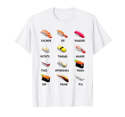 寿司料理日本料理カワイイギフトTシャツ