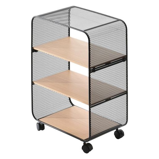 アーチパンチングメタルラック3段