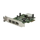 STARTECH.COM ロープロファイル対応FIREWIRE 400/800 3ポート増設PCIEカード PEX1394B3LP(2)