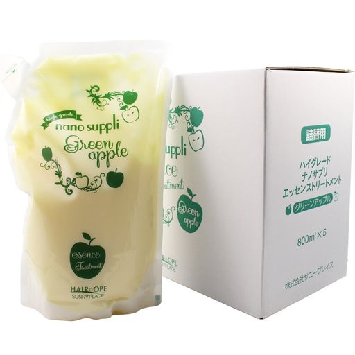 サニープレイスナノサプリクリニックトリートメント800ml詰め替え用x5個セット(アップル)