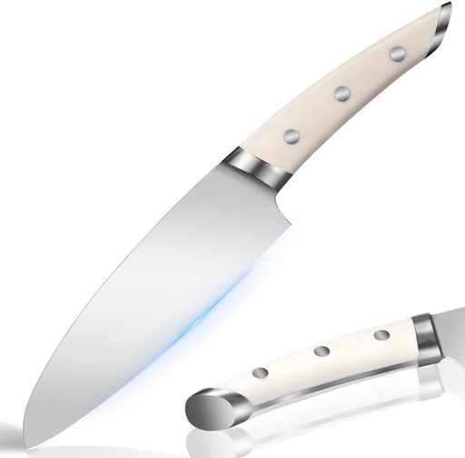 Utaki三徳包丁ドイツ1.4116ステンレス鋼刃渡り182mm【Annie・アニーI】女性専用アーチ形状ステンレス+A..