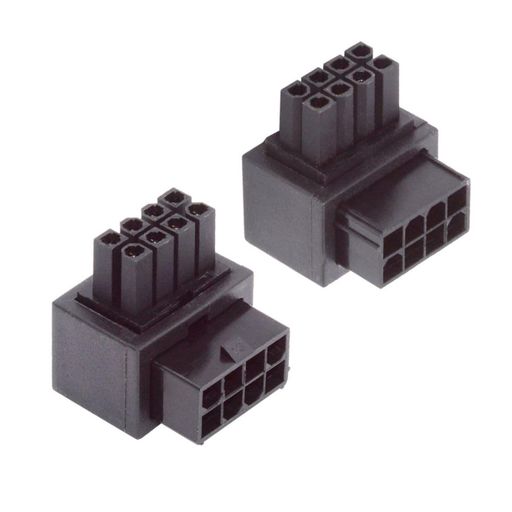 chenyang ATX 8ピン EPS 12V 90度角度付き CPU電源コネクタアダプター 2個パック