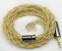 【BIGMANGO-UNDINE】QDC3.5MM金メッキ+銀メッキ+銀箔ケーブル 3.5MMリケーブル 4芯イヤホンアップグレードケーブル 中華QDC交換ケーブル (QDC3.5MM)