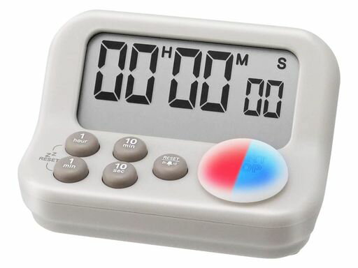 ドリテック(dretec)抗菌仕様で衛生的な勉強タイマー2つのモードでメリハリ学習タイマーモード目覚ましモード光色でわかる消音長時間ラーニングタイマーA+大画面グレー小型勉強用