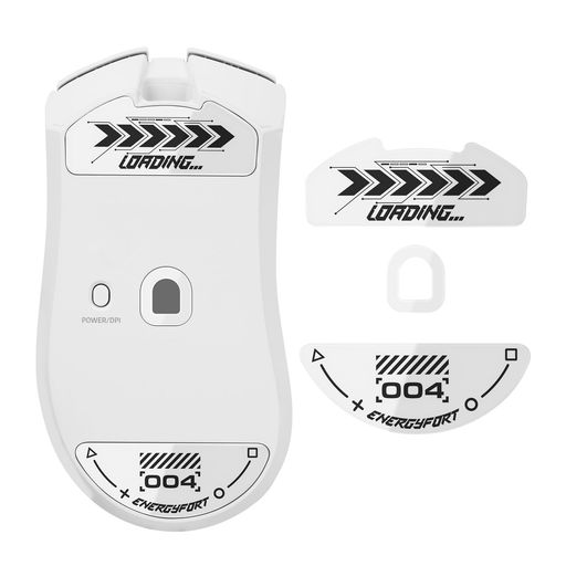 BRIMFORD マウスソール ガラス for Razer DeathAdder V4 Pro ゲーミングマウス対応 for レイザー デスアダー V4 Pro用ガラス製マウスソール 高耐久 超低摩擦 耐傷性 (ホワイト)