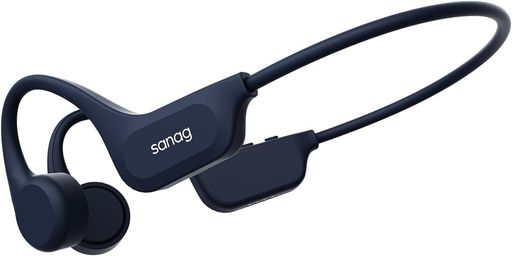 Sanag骨伝導イヤホンワイヤレスイヤホン増強技術、極限の快適さオープンイヤー耳を塞がないBluetooth32GBメモリ内蔵IP68防水・防塵8時間連続再生吸着急速充電マイク付きながら聞き最適技適…