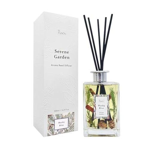 ESPAZIONリードディフューザールームフレグランスドライフラワー飾りギフトムスキーブリス香り500ml...